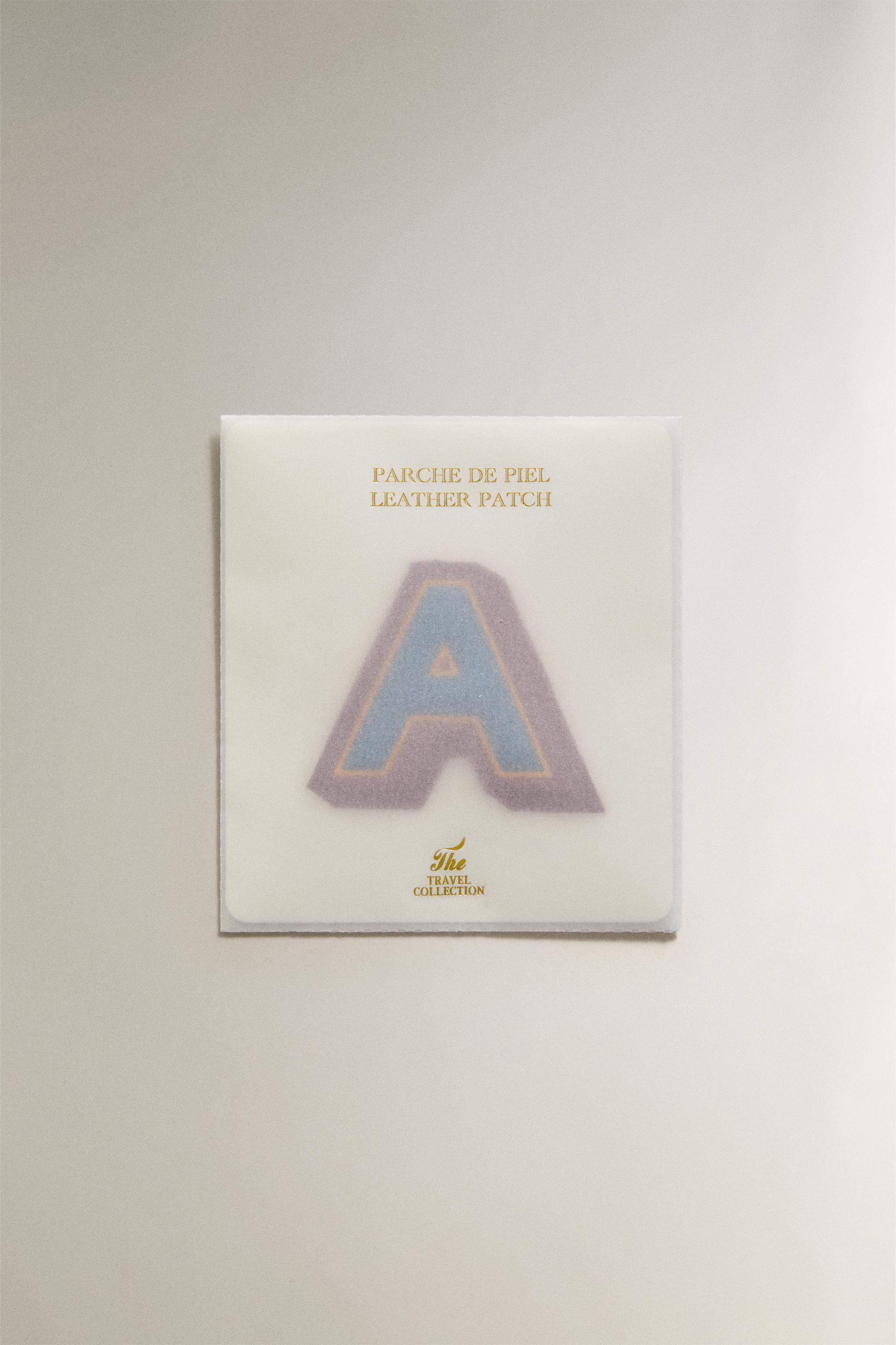 LEATHER LETTER A PATCH